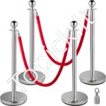 Atitvariniai stulpai su ištraukiama juosta 4 vnt, su 2 juostom