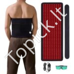 LED šviesos terapijos kilimėlis skausmo mažinimui ir raumenų atsipalaidavimui 400 led