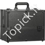 Makiažo ir kosmetikos lagaminas su ištraukiamais 6 skyreliais