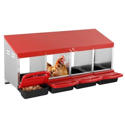 us2FJSCDX1530INCI7BMTV02Fgoods_img-v12Fchicken-nest-box-m100-1.2.jpg Metalinė 4 skyrių vištų lizdavietė 1060x525x475mm - Image 1