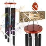 Vėjo varpeliai laukui 1042xØ153mm juodas