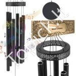 Vėjo varpeliai laukui 1473xØ230mm juodos spalvos