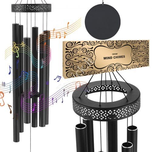 us2FJSFLHS58INCHGTIZ3V02Fgoods_img-v22Fwind-chimes-m100-1.2.jpg Vėjo varpeliai laukui 1473xØ230mm juodos spalvos - Image 1