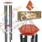 Vėjo varpeliai laukui 1524xØ230mm juodos spalvos