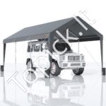 Automobilių stoginė 180 g/m²  3x6x2.8m Pilka