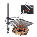 Plieninės atviros ugnies kepimo grotelės 405 x 405 mm 6 kg