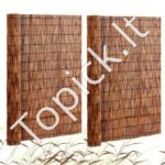 Nendrių tvora kraštovaizdžio apželdinimui 5x1,2 m 2 vnt rudos spalvos