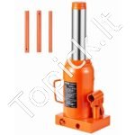 Hidraulinis domkratas 30 T 285-475 mm, su rankena oranžinis