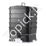 Sodo komposteris 18-50L, 400x400x650 mm, HDPE plastikas, 5 dubenys