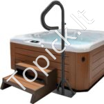 Karšto kubilo turėklas, 360° pasukamas SPA šoninis turėklas, aliuminio, 122-160 cm, 272 kg.