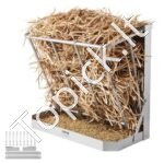 Gyvūnų pašaro ėdžios/futeriavimo lovelis 610x297x584mm