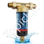 Nuosėdų filtras su permatomu korpusu – smėliui, rūdims, dulkėms