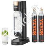 Sodos aparatas vandeniui | Gazavimo įrenginys su 1L buteliu + 2 CO₂ kapsulės