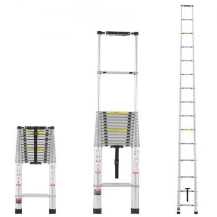 Teleskopinės ilginimo kopėčios 6,2 m 190 kg