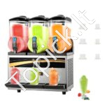Komercinė 3 x 15 L šaldyto gėrimo/slush ledų mašina | 800 W