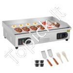 4400W elektrinė komercinė kepsninė, lygi, be kištuko, 76,2 cm.