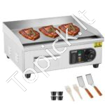 Komercinė elektrinė kepsninė, 2800 W, stalviršio plokščia kepsninė, 45,7 cm.