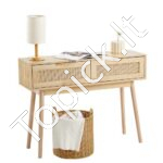 Ratano konsolinis staliukas su 2 stalčiais