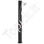 40L saulės energija šildoma lauko dušas su lietaus tipo galvute – 220x180x2270 mm
