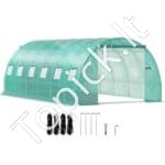 PE Plėvelinis šiltnamis 6,1x3x2,1 m, 12 tinklelio langai