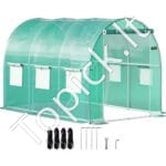 PE Plėvelinis šiltnamis 3 x 2,1 x 2,1 m, 6 tinklelio langai