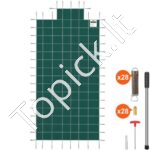 Stačiakampė saugos baseino uždanga – 5.5x10.4m