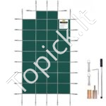 Stačiakampė žieminė baseino saugos uždanga – 6.1x11.6m (su laiptų išpjova)