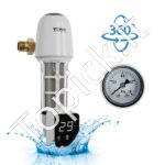 Didelio našumo mechaninis nuosėdų filtras – 8 t/h srautas, skaidrus korpusas