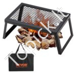 Sulankstomas anglies grilio grotelės BBQ 458 x 305 x 205 mm