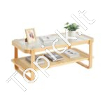 Stačiakampis rotango kavos staliukas 115 cm