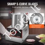 Galinga profesionali virtuvės mašina – 1400 W daržovių pjaustyklė / smulkintuvas – 17,6 l - Image 4