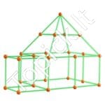 85 dalių Vaikiškas Fortų Statybos Rinkinys | Kūrybinis Konstravimo Žaislas Vaikams – Palapinės, Tuneliai, Nameliai ir Daugiau - Image 9