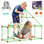 85 dalių Vaikiškas Fortų Statybos Rinkinys | Kūrybinis Konstravimo Žaislas Vaikams – Palapinės, Tuneliai, Nameliai ir Daugiau - Image 10