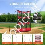 Beisbolo ir softbolo pitching tinklas su 9 taikinio kišenėmis - Image 5