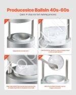 Apvalus ledo formavimo presas – 53 mm, sidabrinis - Image 7