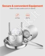 Apvalus ledo formavimo presas – 53 mm, sidabrinis - Image 5