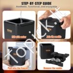 4 dalių ledo kubelių gaminimo rinkinys, 6 cm rutuliai su laikymo maišeliu - Image 4