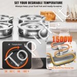 Komercinė sriubų šildymo stotis – 4 x 7,4 L 1500 W, 30–85 °C - Image 2