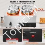 Komercinė sriubų šildymo stotis – 4 x 7,4 L 1500 W, 30–85 °C - Image 3