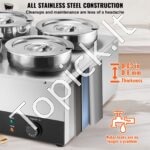 Komercinė sriubų šildymo stotis – 4 x 7,4 L 1500 W, 30–85 °C - Image 4