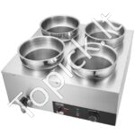 Komercinė sriubų šildymo stotis – 4 x 7,4 L 1500 W, 30–85 °C - Image 8