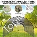 Beisbolo smūgiavimo narvas su tinklu ir rėmu – 6,7 × 3,6 × 2,4 m - Image 4