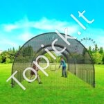 Beisbolo smūgiavimo narvas su tinklu ir rėmu – 6,7 × 3,6 × 2,4 m - Image 7