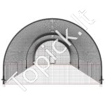 Beisbolo smūgiavimo narvas su tinklu ir rėmu – 6,7 × 3,6 × 2,4 m - Image 8