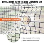 Beisbolo smūgiavimo narvas su tinklu ir rėmu – 10 × 3,6 × 3 m - Image 2