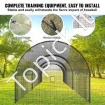 Beisbolo smūgiavimo narvas su tinklu ir rėmu – 10 × 3,6 × 3 m - Image 4