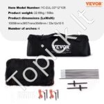 Beisbolo smūgiavimo narvas su tinklu ir rėmu – 10 × 3,6 × 3 m - Image 6