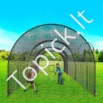Beisbolo smūgiavimo narvas su tinklu ir rėmu – 10 × 3,6 × 3 m - Image 7