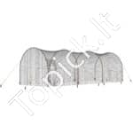 Beisbolo smūgiavimo narvas su tinklu ir rėmu – 10 × 3,6 × 3 m - Image 9