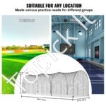 Didelis beisbolo smūgiavimo narvas su rėmu – 12 × 3,6 × 3,6 m - Image 6